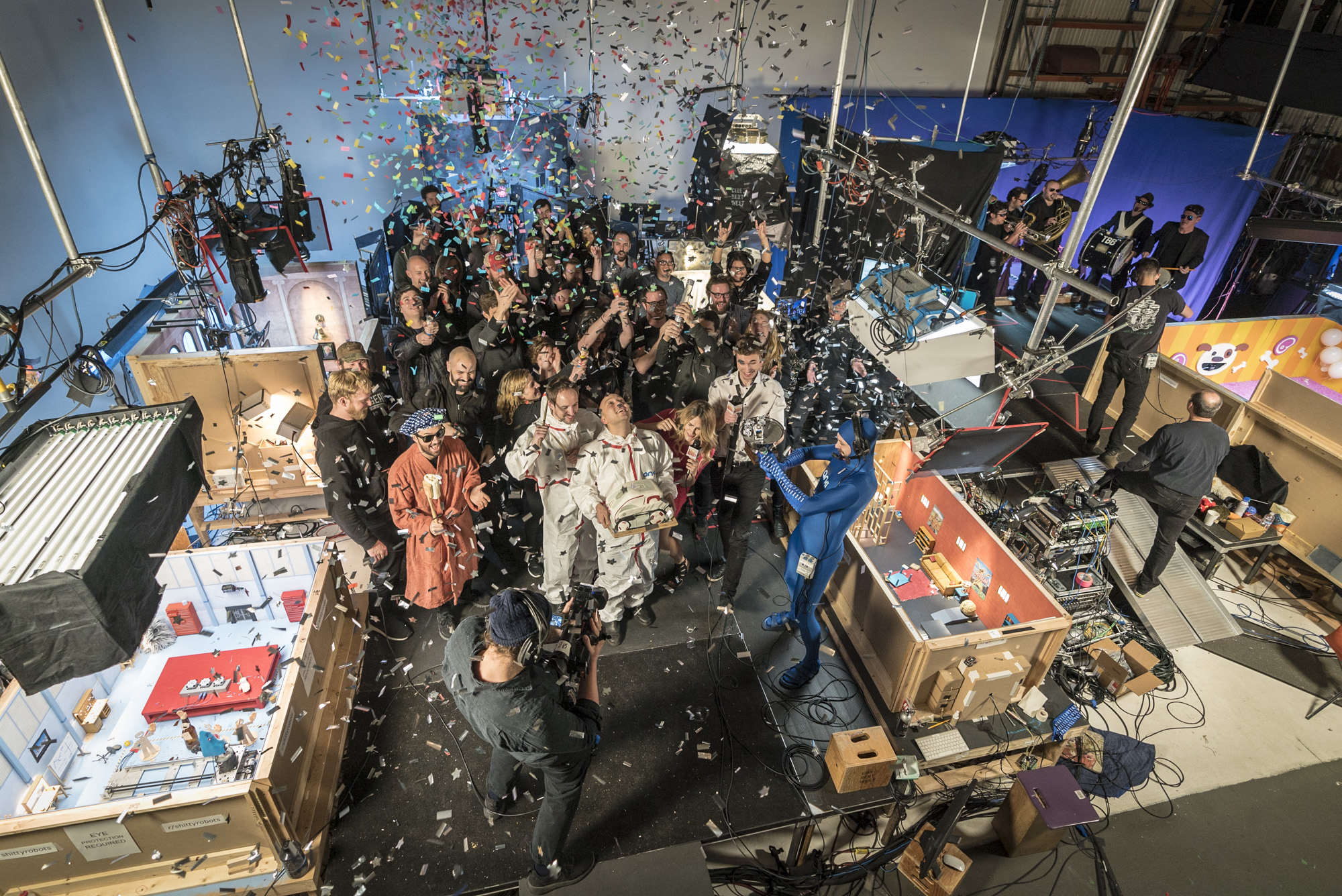 Live production team