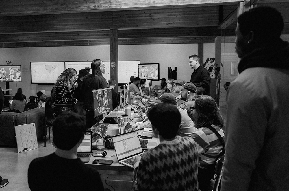 The live war room on Super Bowl night